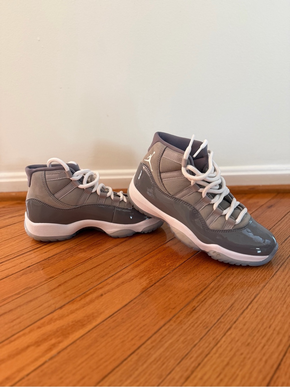 Jordan Retro High Top Sneakers - Gray and White